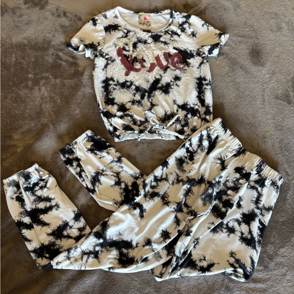 Tie-Dye Print Lounge Set